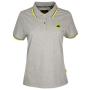 Woman's Polo - Grey. Standard fit, features.